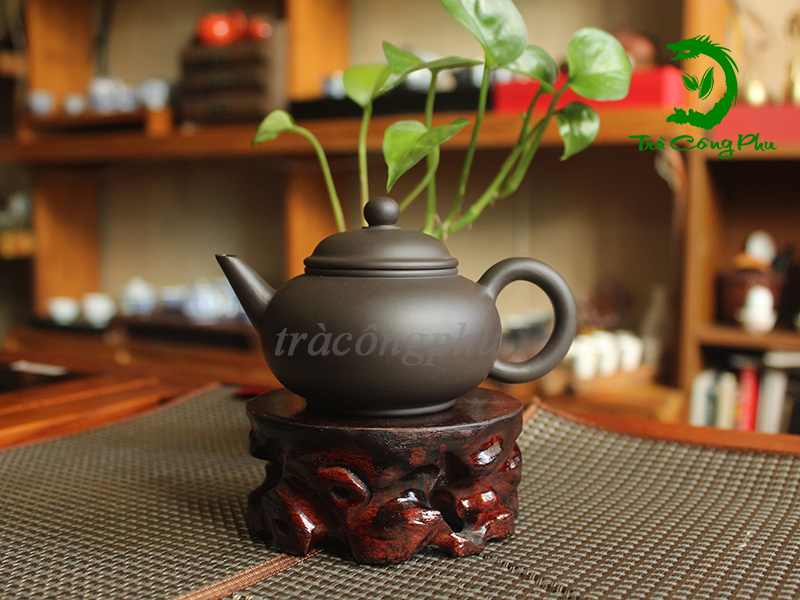 Ấm Tử Sa Thủy Bình Hắc Sa - ATS1217